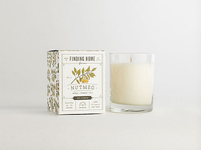 Nutmeg Scented Candle Box