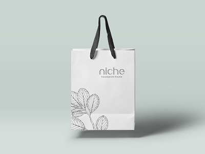 niche Bag braizen branding illustration logo plant plants retail shopping bag