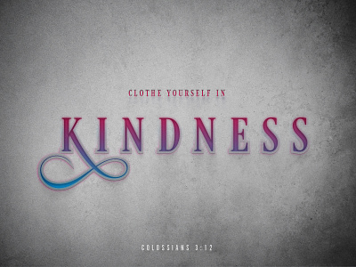 Kindness hope texture typography verse