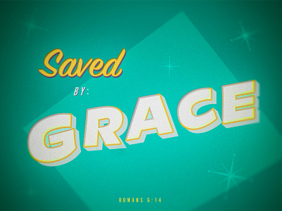 Saved by Grace cartoon hanna barbera hanna barbera hope retro tv tv screen typography verse