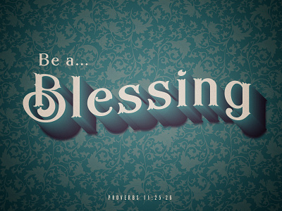 blessing daily hope typography verse