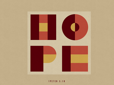 Hope daily graphic faith geometric geometry hope type typography verse