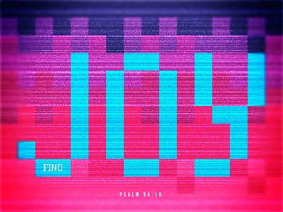 Find Joy daily joy pixel tv typography verse