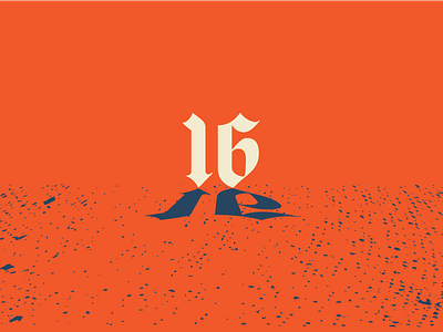 16 blackletter countdown distressed grain something new