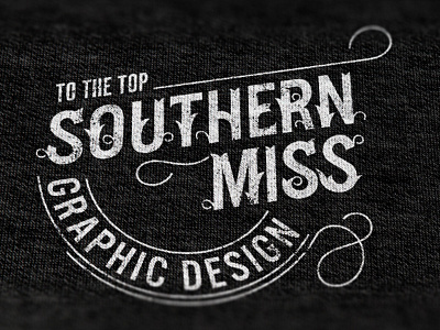 Southern Miss Digital hand letter practice southern miss type typography