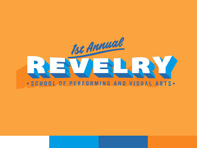 Revelry Comp1 3d type event logo university