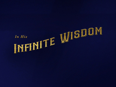 Infinite Wisdom