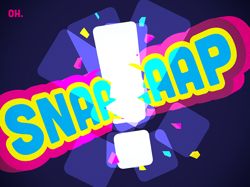 Oh... cartoon illustrative quote type 3d exclamation typography