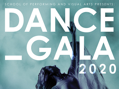 Dance Gala Option 1 clean illustration modern typography