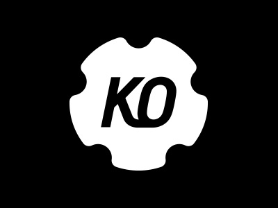 Keepobvious black brand ko logotype white