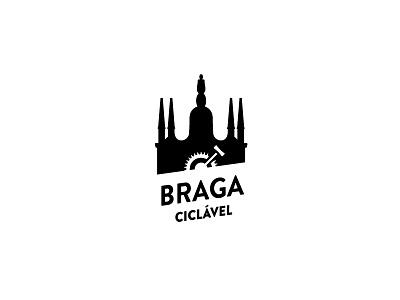 Positive / negative versions braga bw cycling logo logotype