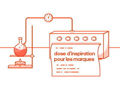 Inspiration is in the lab illustration