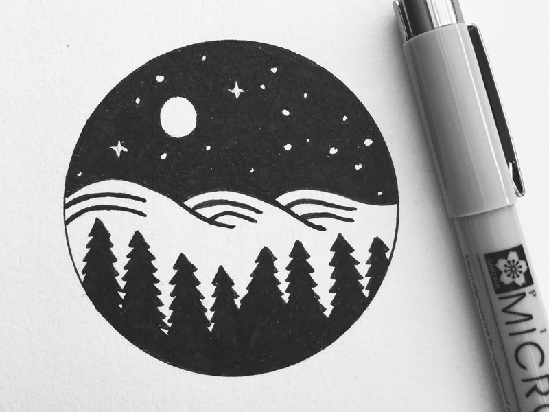 Night sky by Dennis Good on Dribbble