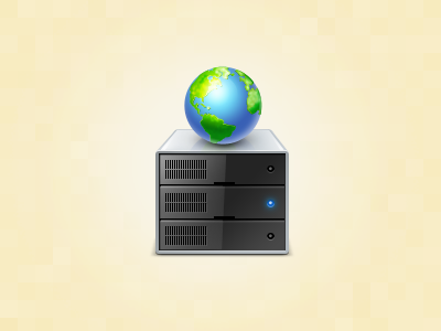 Web Host globe hosting icon server web