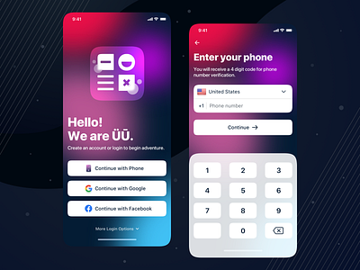 Sign Up UI iOS App Design by Nitish Khagwal on Dribbble