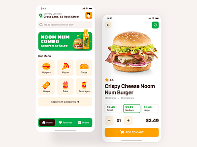 Food Delivery iOS App Design