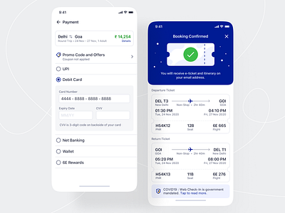 Flight Booking - iOS App Design by Nitish Khagwal on Dribbble