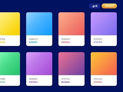 Coolhue - Gradient Palette color colors freebie gradient gradients palette palettes photoshop sketch swatch swatches