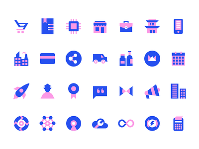Icons for Webkul Website bold design icon iconography icons illustration interface minimalistic pack ui user web
