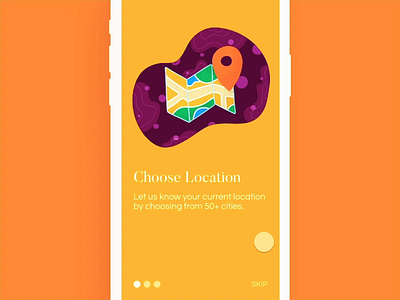 Hyperlocal Onboarding App UI - Interaction Design app design grocery guide illustration interaction interface invision invision studio onboarding onboarding flow procreate prototype tour ui user ux