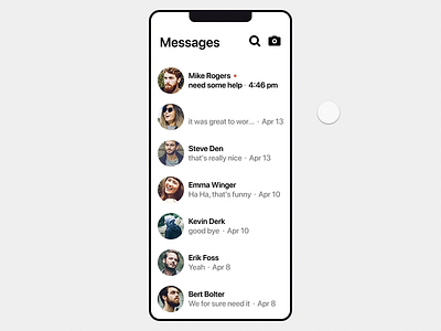 Swipe to Accept Text Suggestions - Interaction Design ai animated animation app auto complete chat design interaction interface invision invision studio machine learning message messages prototype suggestion swipe ui ui animation ux
