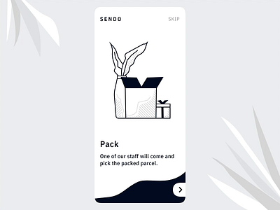 Onboarding App UI Send Packages - Interaction Design animated animation app ui delivery delivery app design process illustration illustration design interaction interaction design interface invision invision studio ixd mobile app design onboarding illustration onboarding ui shipping management ui ux