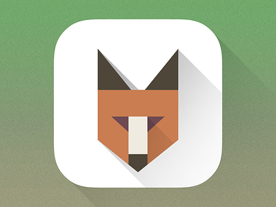 Fox Icon app flat fox icon ios ios7 long semiflat shadows