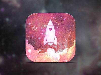 ROCKET App icon app design flat icon ios7 logo rocket space steam