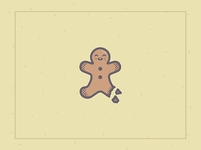 Gingerbread Man christmas cute flat gingerbread illustration illustrator man