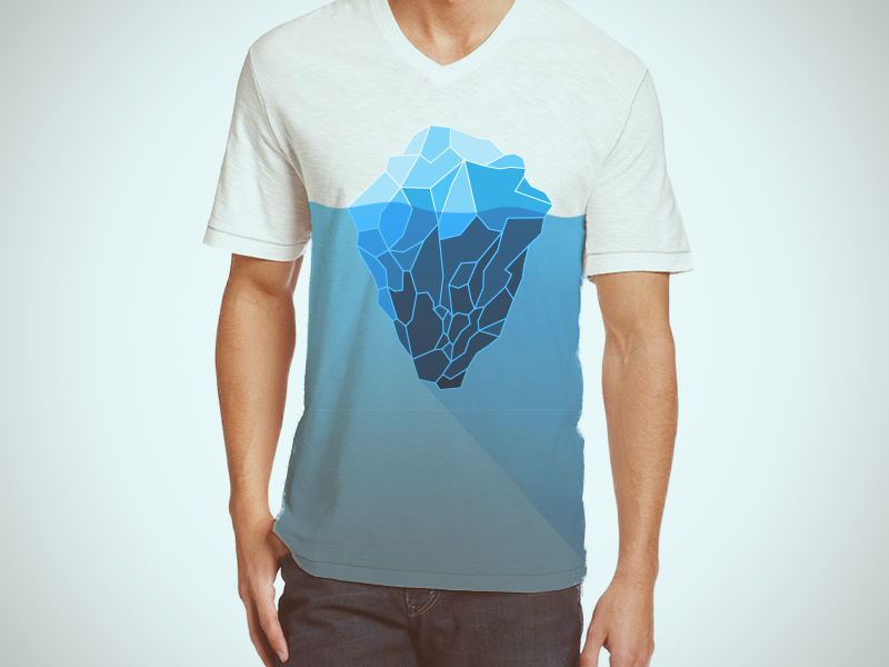 Eisberg Shirt long shadow threadless shirt