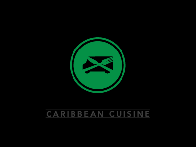 Caribbean Food Truck logo branding design flat food foodtruck identity illustrator logo truck vector