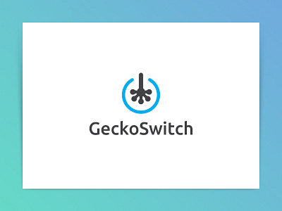 GekoSwitch Logo gecko logo off on switch