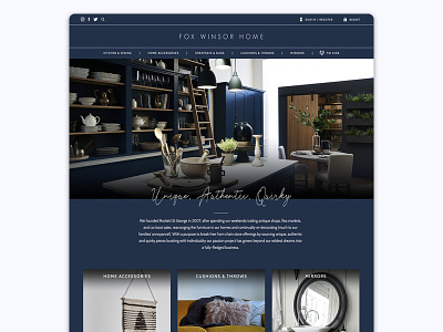 Fox Winsor Home - ecommerce design design ecommerce responsive shopify ux web webdesign website