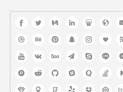 Social icons updated