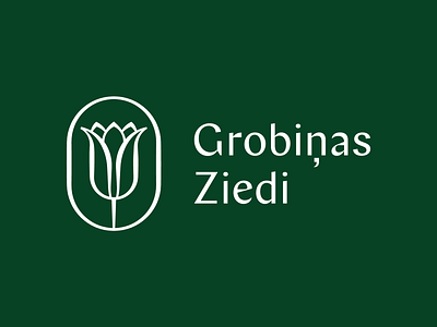Grobinas Ziedi branding identity logo riga