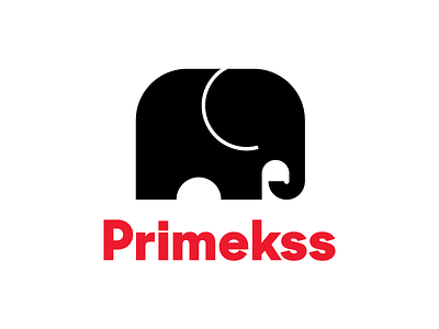 Primekss elephant identity logo
