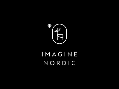 Imagine Nordic black branding dark identity logo riga