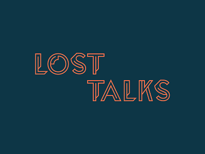 Lost Talks branding identity logo riga typography