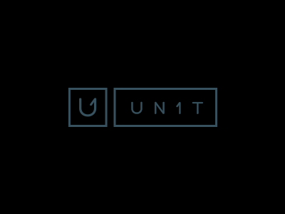Unit brand fashion logo mens number square unit