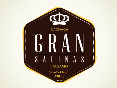 Gran Salinas cachaça label