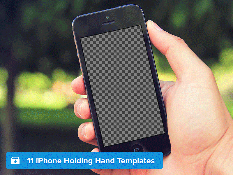 iPhone Holding Hand Templates