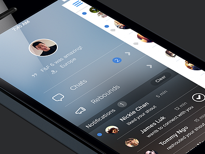 Menu Concept 2 app clean interface menu ui
