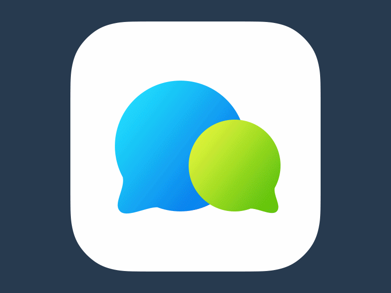 Bubble Chat Icon animation app chat chatup gif grid icon ios7 up