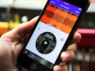 Snippit - Adding a new post app ios music post snippit track