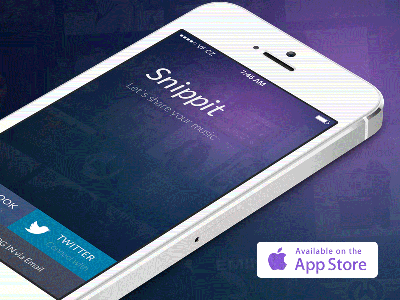 Snippit - Available on the App Store app available ios music snippit store ui