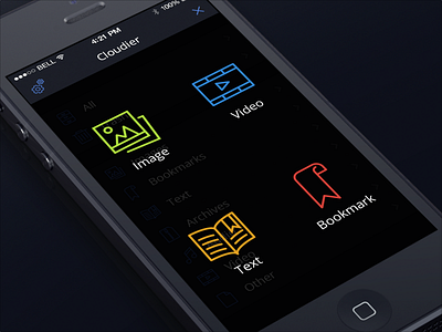 Cloudier 2.0 Action Menu 2.0 app cloudier dark ios settings theme