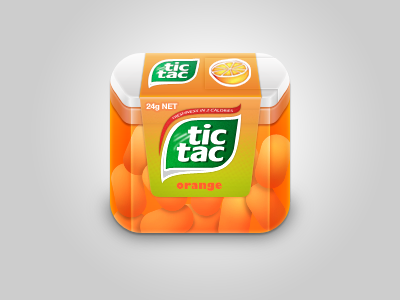 Tic-Tac Box icon box icon orange sweet tac tic tic tac wip