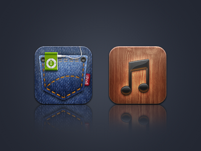 Marvelous icons icon ipod jeans marvelous music note theme