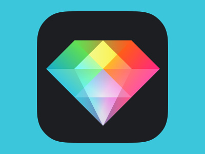 Photo Editor app icon app diamond icon ios