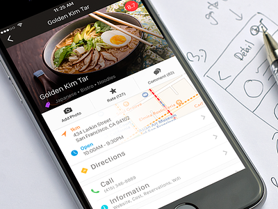 Food Page Concept app clean interface ios ui ux